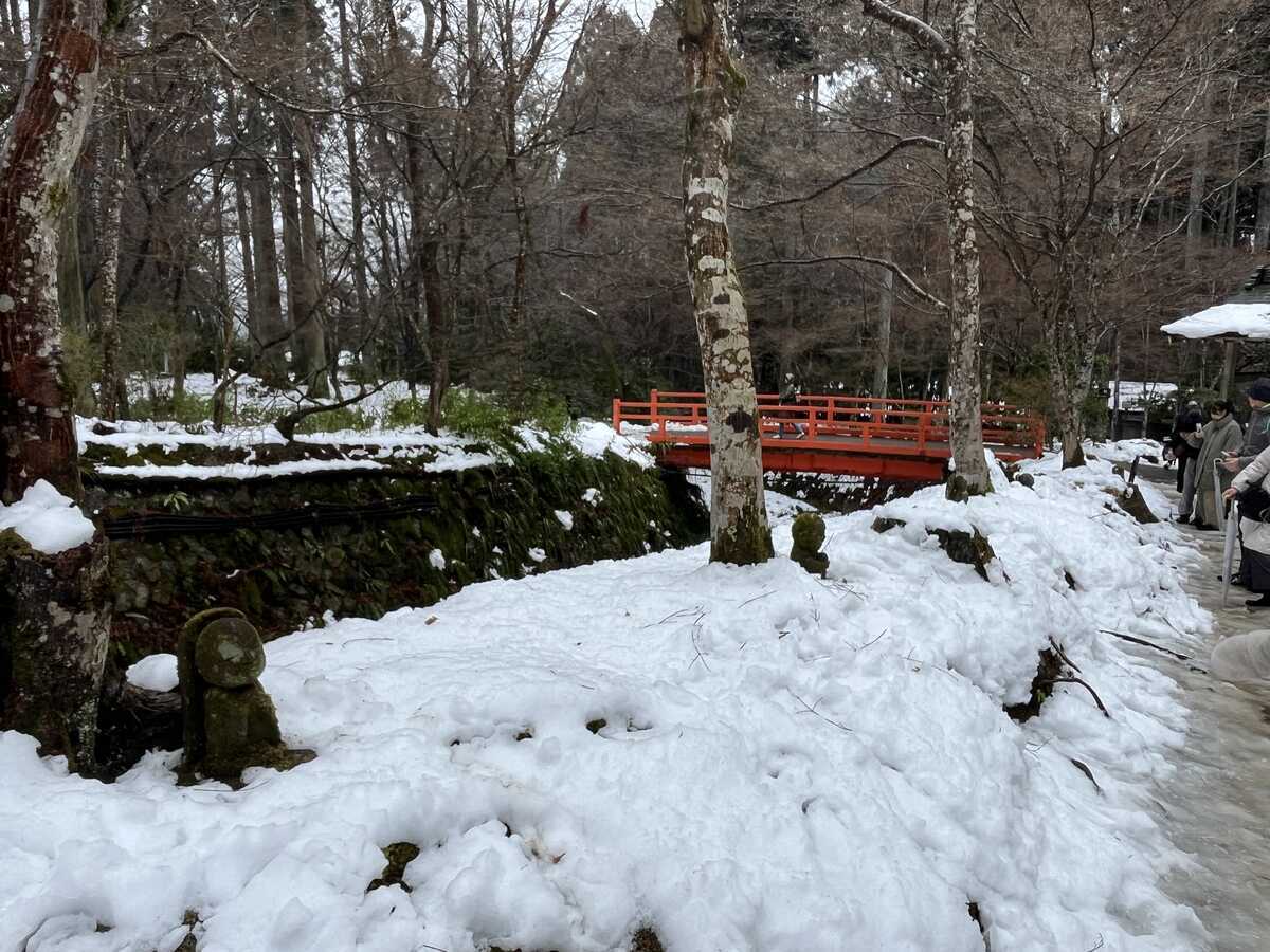 大原三千院　雪のわらべ六地蔵