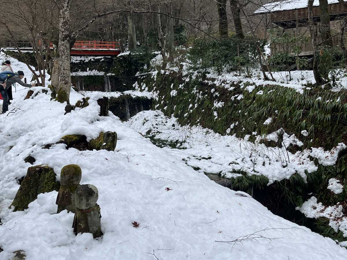 大原三千院　雪のわらべ六地蔵