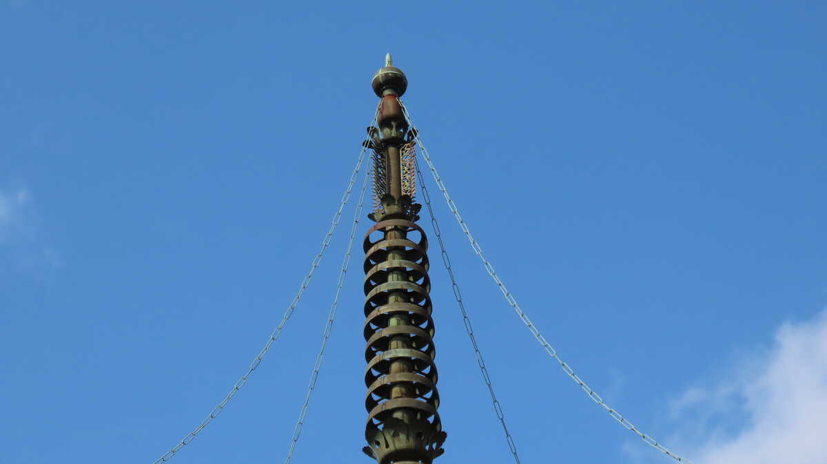 柏原八幡宮 三重塔 相輪