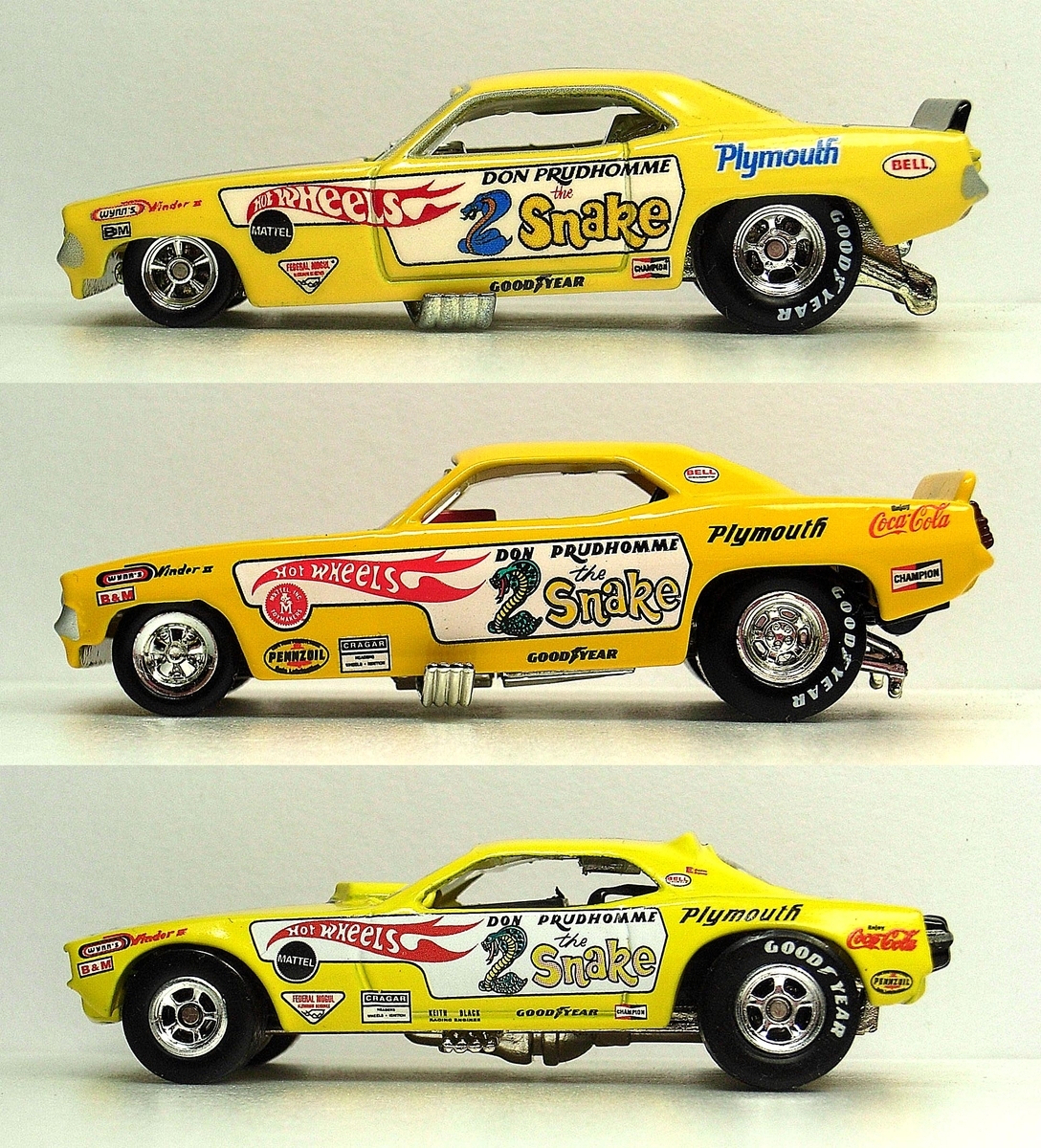 ミニカー DON PROUDHOMME'S ARMY SNAKE CUDA DON PROUDHOMME'S ARMY