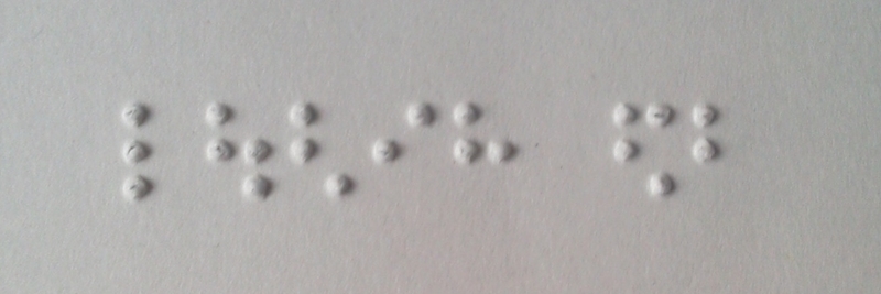 の秋 点字クイズ わたなべさんの青いめがね