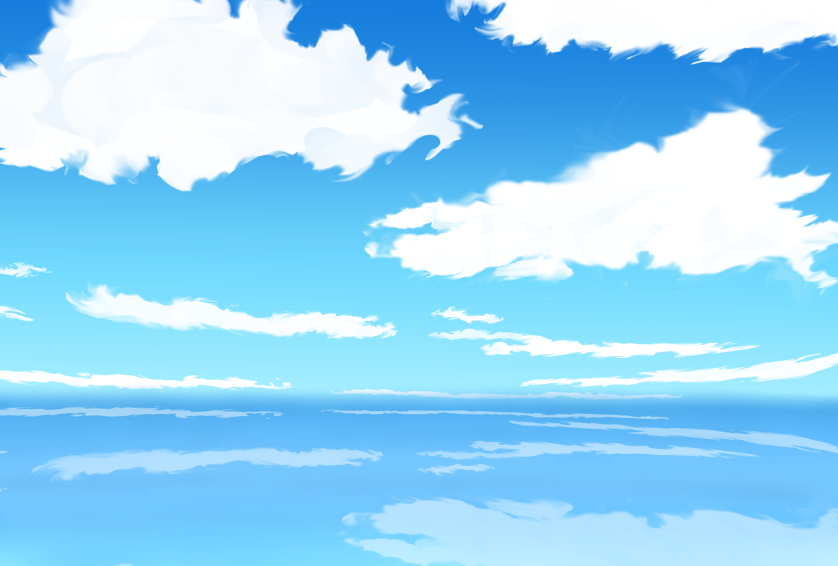 空の絵 絵】初めて空の絵を描きました - 絵とか投稿するブログ