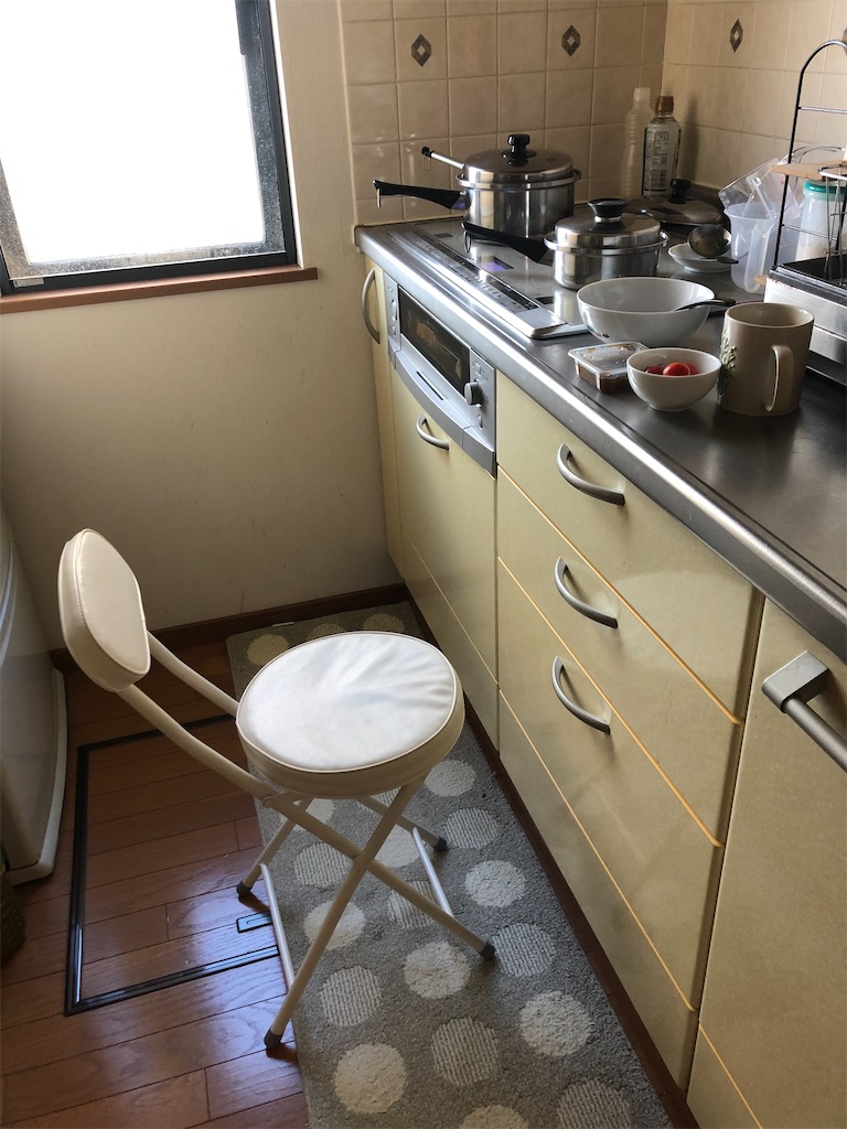 キッチンでごはんを食べる ずぼらいふ