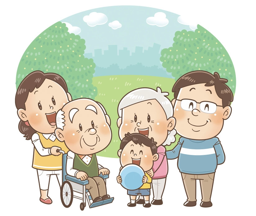 医療関係〈福祉用具カタログ〉カタログ / 表紙イラスト