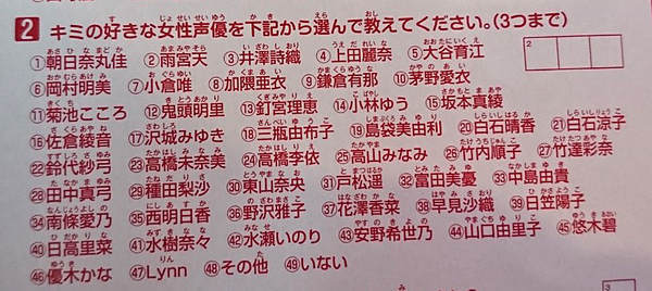 アンケート応募ハガキ アンケート応募ハガキ
