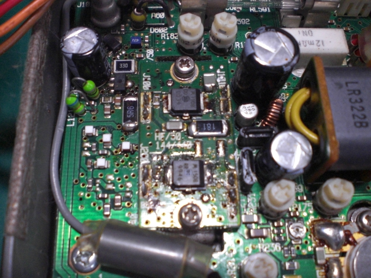 IC-706mk2G DRIVER段 FET交換 - ma2.electronのブログ