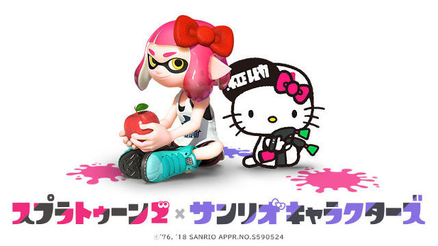 スプラトゥーン2とサンリオのコラボTシャツ