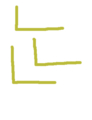 lで直線　(line)