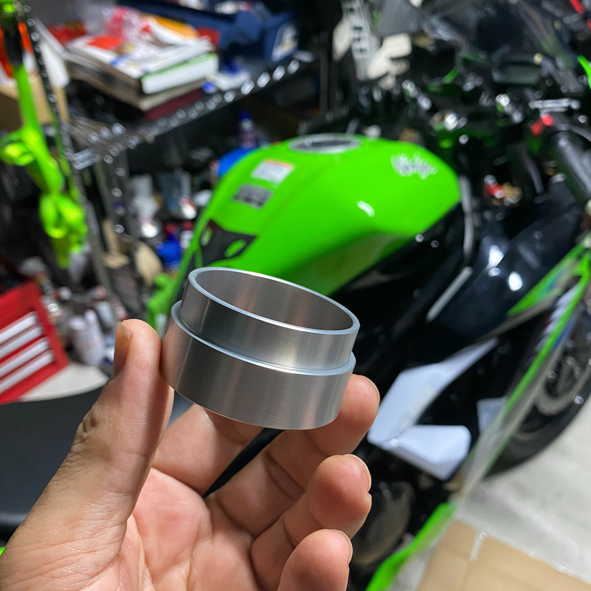 Ninja250SL マフラー編#1-1（汎用チタンサイレンサー） - Steel