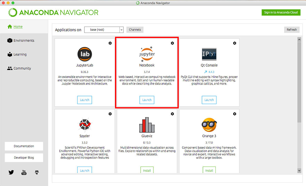 f:id:maark0512:20190228185252j:plain Anaconda メイン画面