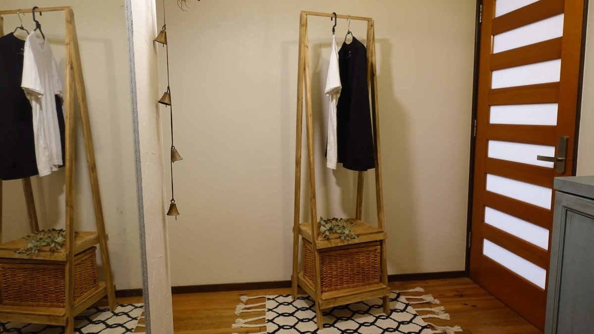 DIY】2千円で作る1人用ハンガーラックの作り方。材料は