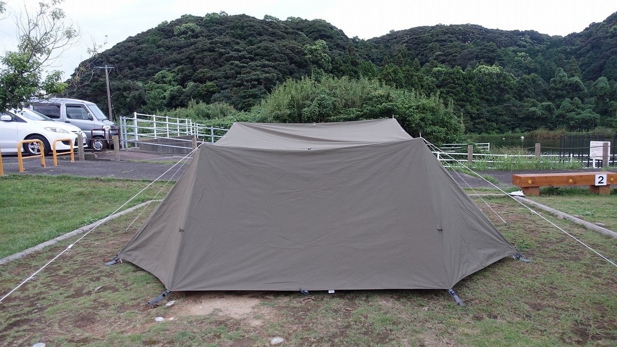 軍幕風”バンドックソロベース。良いところ、そうでないところを