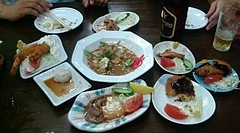 200900724-03金沢「いろは食堂」シロの味噌煮+ミニおつまみたち2 200900724-03金沢「いろは食堂」シロの味噌煮+ミニおつまみたち2