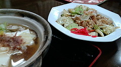 20091222-01金沢「いろは食堂」シロの味噌煮と湯豆腐 20091222-01金沢「いろは食堂」シロの味噌煮と湯豆腐