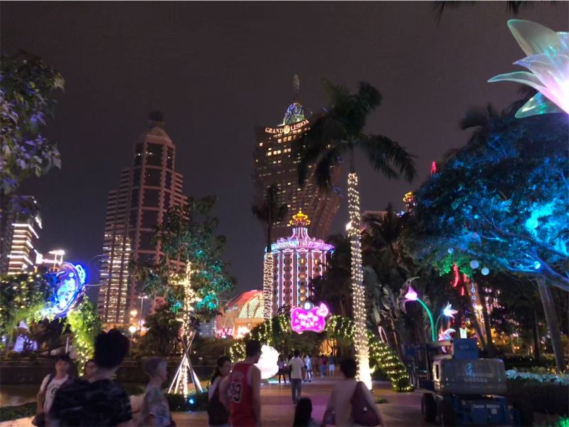 マカオ リスボア 夜景