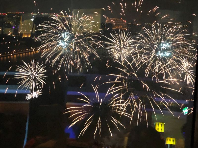 マカオタワー　花火