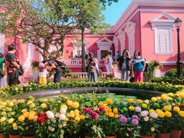 マカオ　政府　中庭