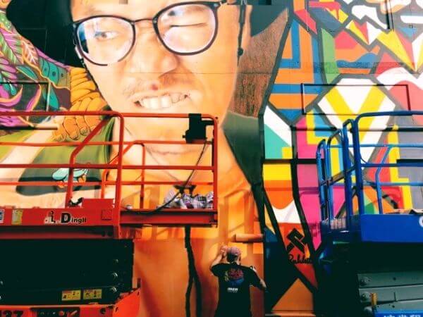 マカオ　ライブペインティング