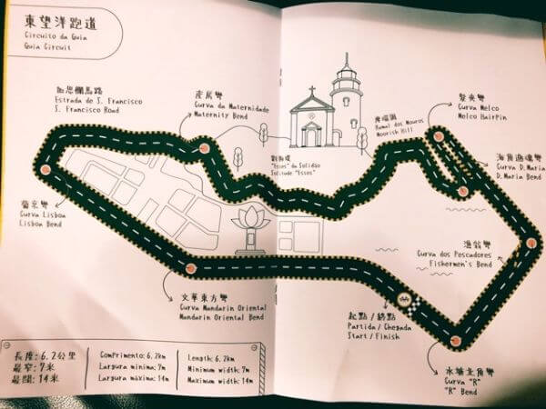 マカオグランプリ ギアコース