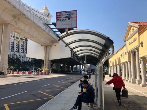 マカオ　ギャラクシー　バス停