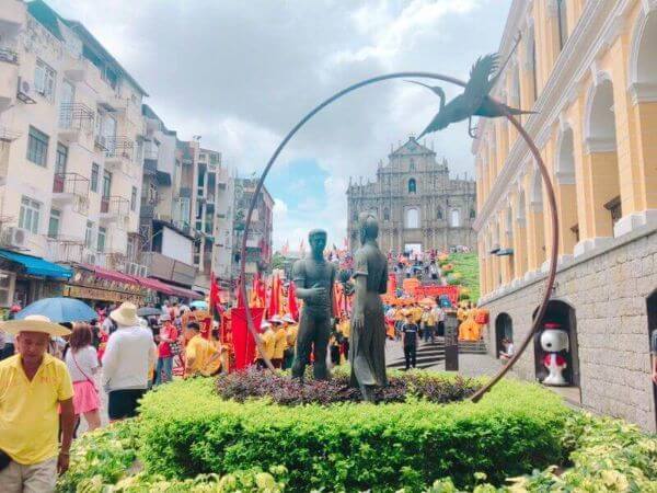 マカオ 聖ポール天主堂跡 記念写真