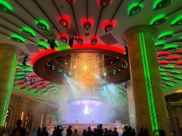 マカオ　クリスマス　噴水ショー