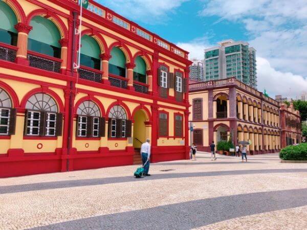 マカオ　タップセック広場