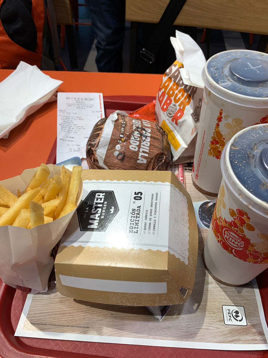 f:id:macboimtl:20191013012909p:plain BCN, Barcelona Airport, Burger King