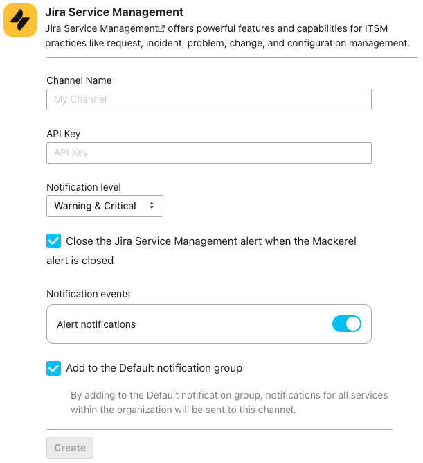 Jira Service Management form
