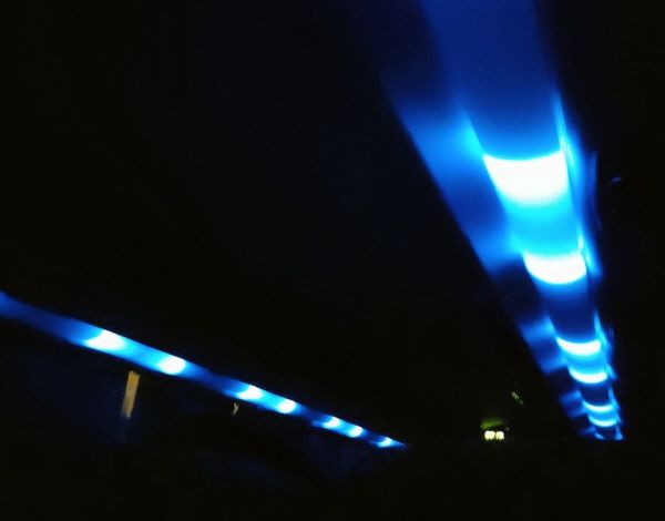 ドリームなごや5号の消灯後の室内灯