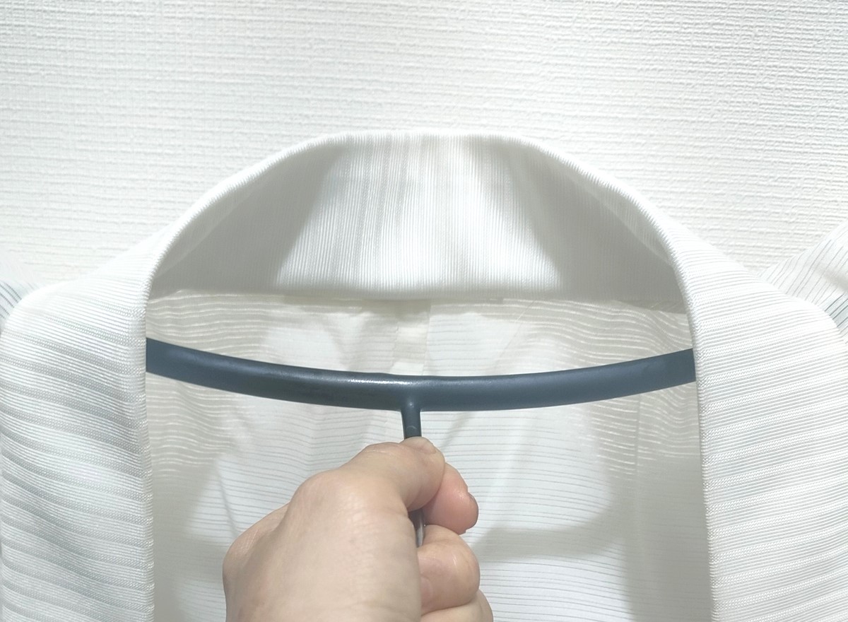 紙人形仕立て 爽竹 絽長襦袢の半衿の内側