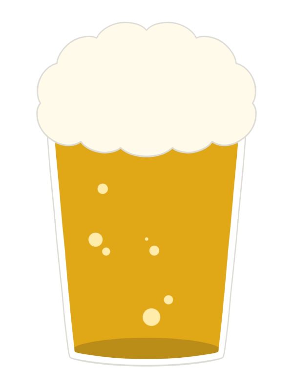 生ビールのイラスト