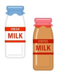 牛乳のイラスト