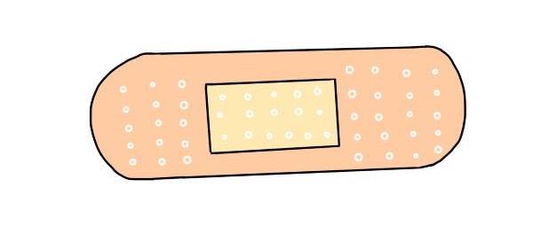 絆創膏のイラスト