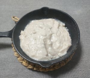 ガスで作った酒粕ペースト