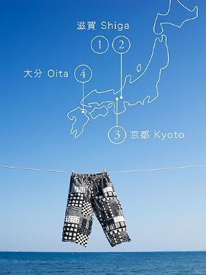 ステテコドットコムのステテコの各工程の工場場所説明