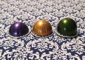  NESPRESSOの３種類の大きさのヴァーチュオカプセル