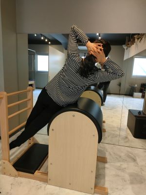 ラダーバレルでのトレーニング