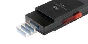 BUFFALO SSD-PUT500U3BC/Dの特徴：スライドタイプ