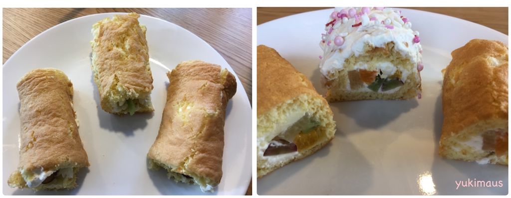 スペルト小麦粉で作る恵方巻きロールケーキレシピ