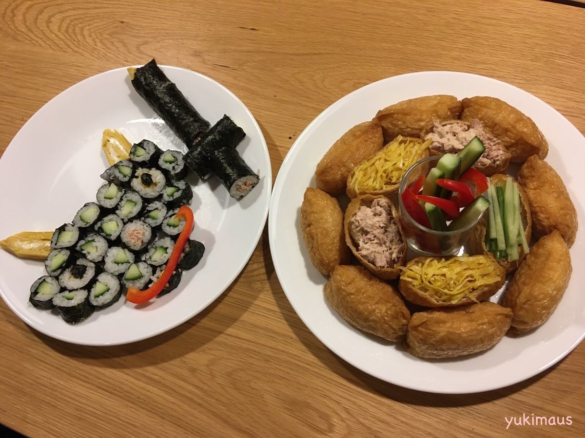 節分恵方巻き寿司ならぬ稲荷寿司