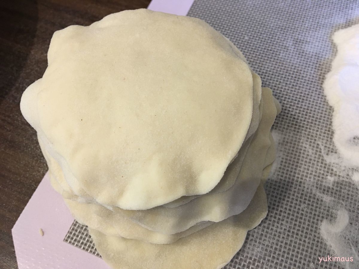 ドイツ スペルト小麦粉で餃子の皮レシピ