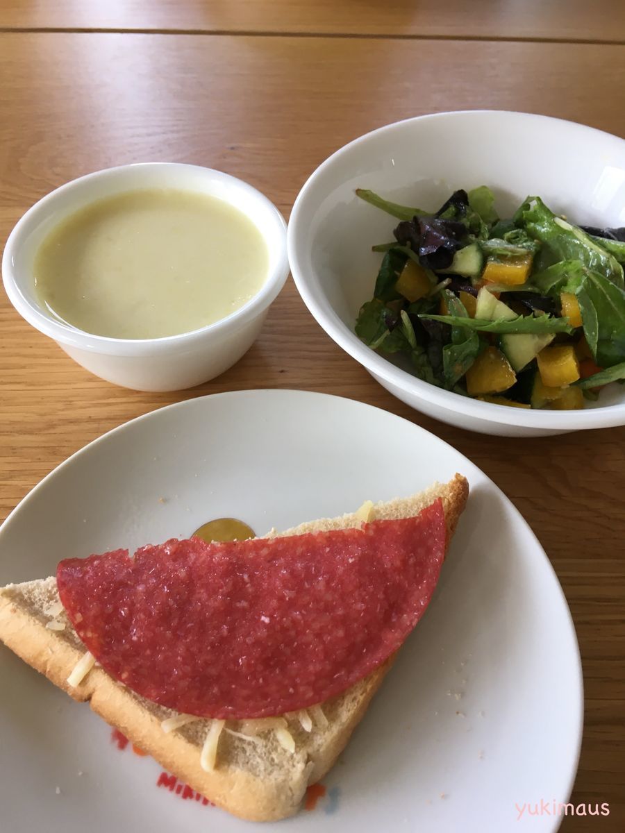 ドイツと日本家族のランチメニュー ニョッキとりんごソース