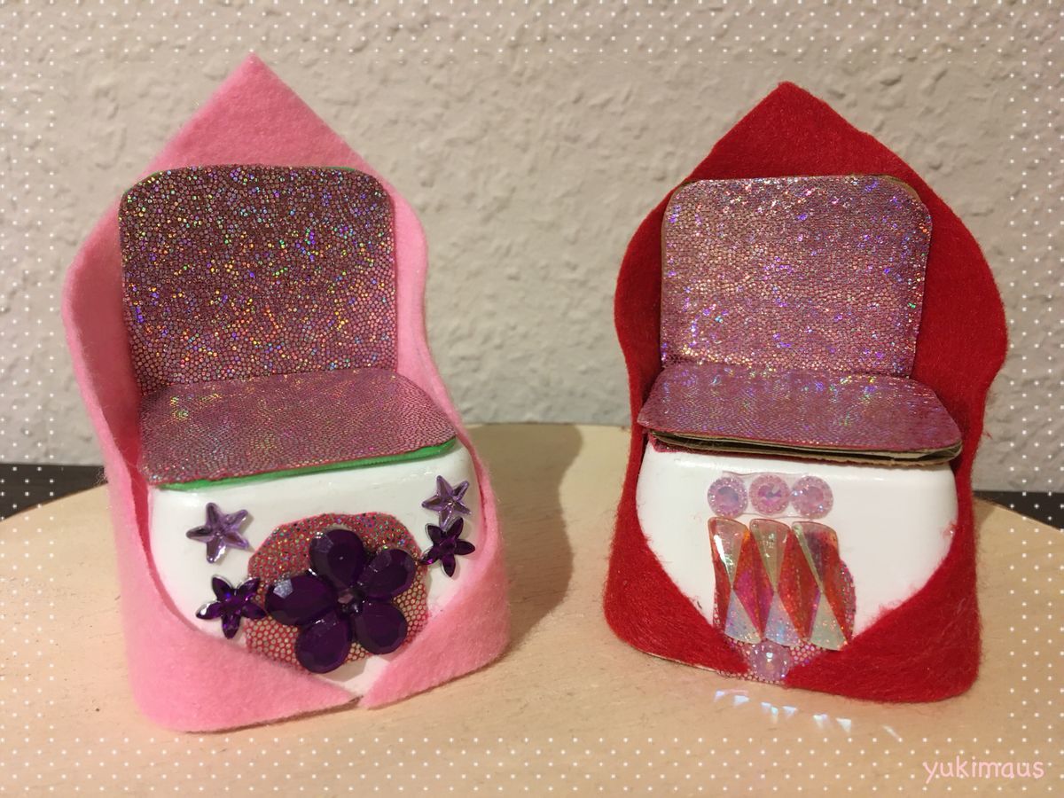 りかちゃんの妹用お姫様風手作り椅子