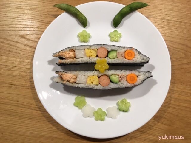 恵方巻き　ドイツで具材7種類