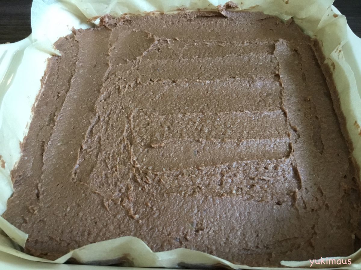 白砂糖なし・グルテンフリー・卵フリーなさつまいも入りブラウニー