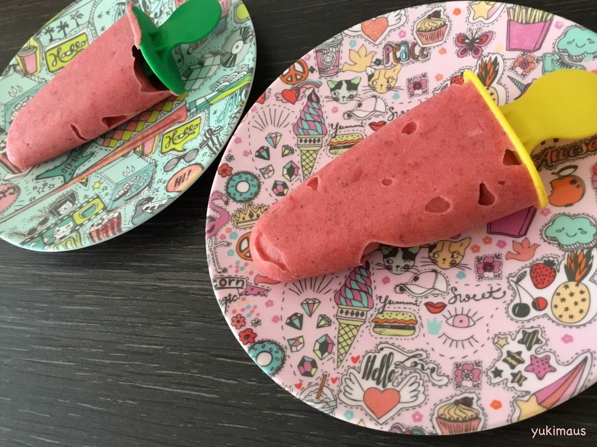 白砂糖なしレシピ　フードプロセッサーで作る超簡単イチゴシャーベット