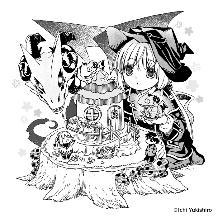 『骨ドラゴンのマナ娘』描き下ろしイラスト