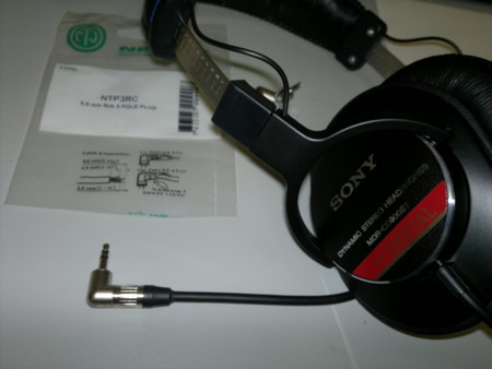 MDR-CD900STミニプラグに改造 - magcupの日記