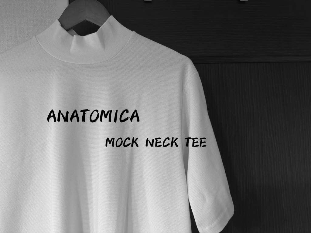 アナトミカ モックネック Tシャツ 長袖 Tシャツ 無地 カットソー